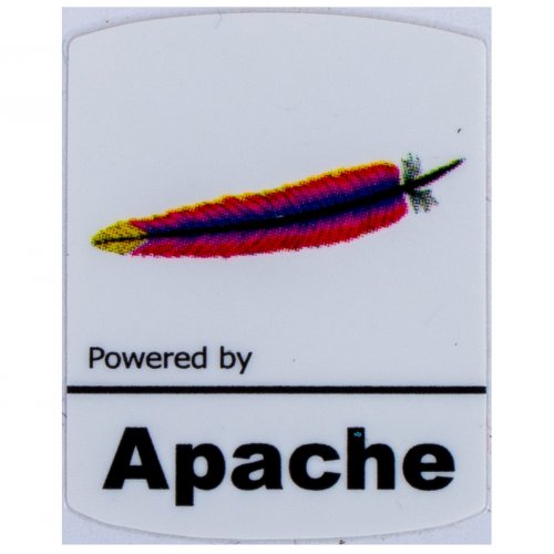 Naklejka Powered by Apache 19 x 24 mm