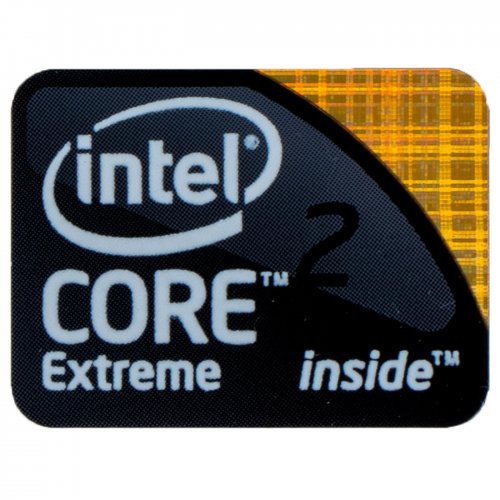 Naklejka sticker Intel Core 2 Extreme 18 x 24 mm