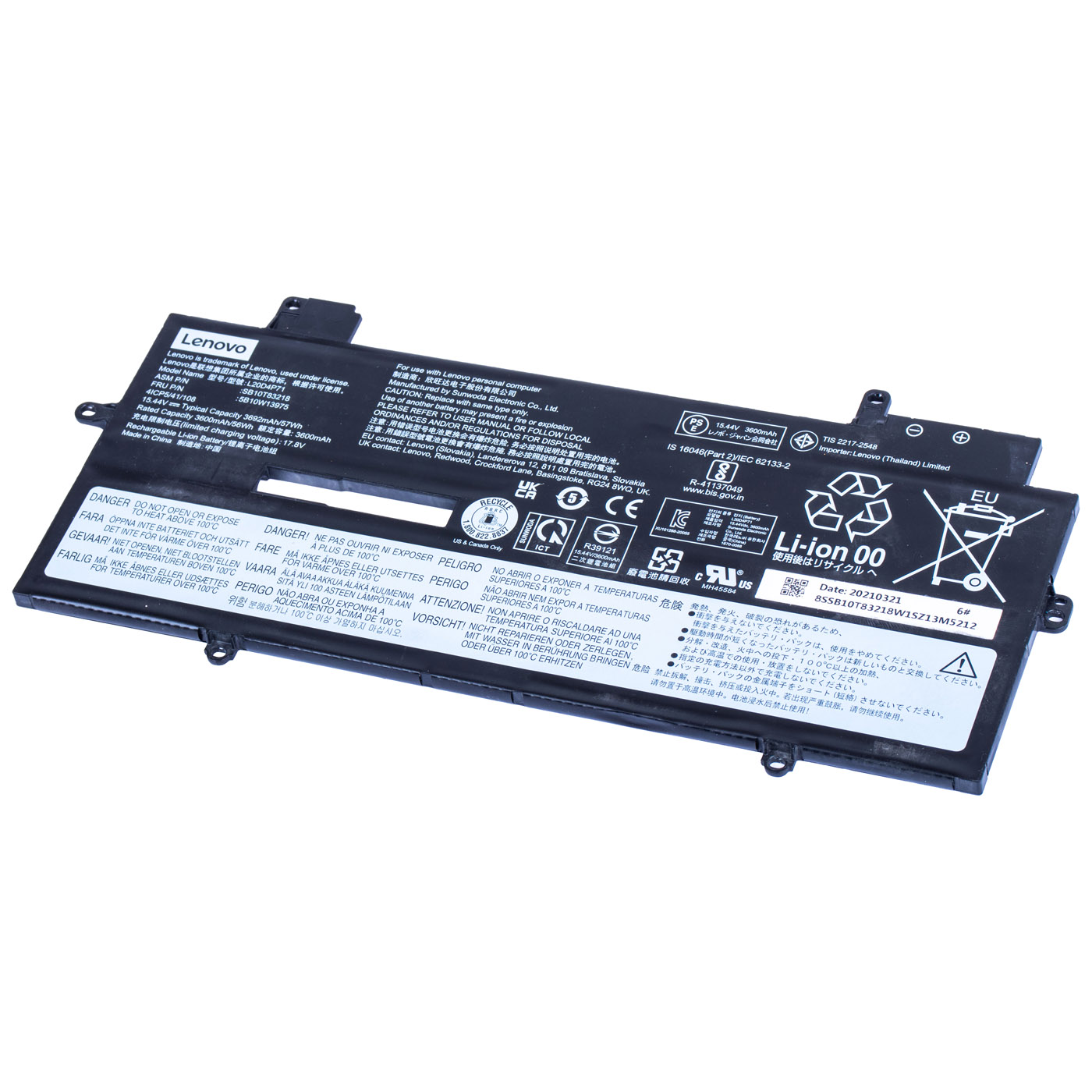 Bateria Lenovo ThinkPad X1 Carbon 10 11 X1 Yoga 7 8