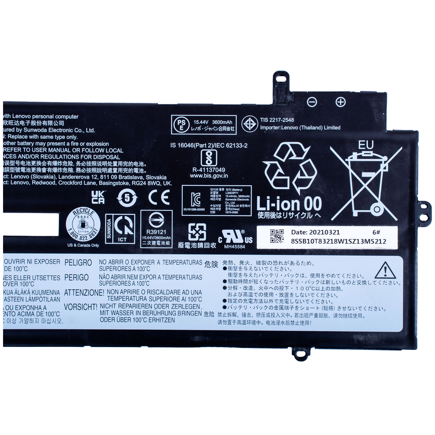 Bateria Lenovo ThinkPad X1 Carbon 10 11 X1 Yoga 7 8