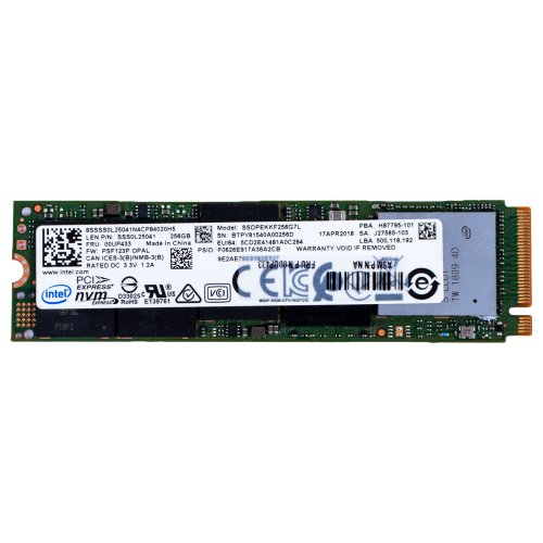 Dysk twardy Intel 256 GB PCIe NVMe SSD M2 2280 | 00UP433