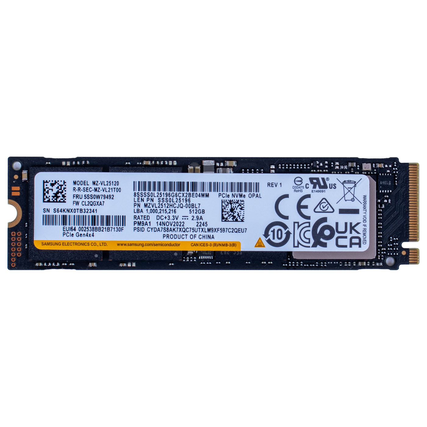 Dysk twardy M.2 512 GB Samsung 2280 PCIe 4x4 NVMe 1.4