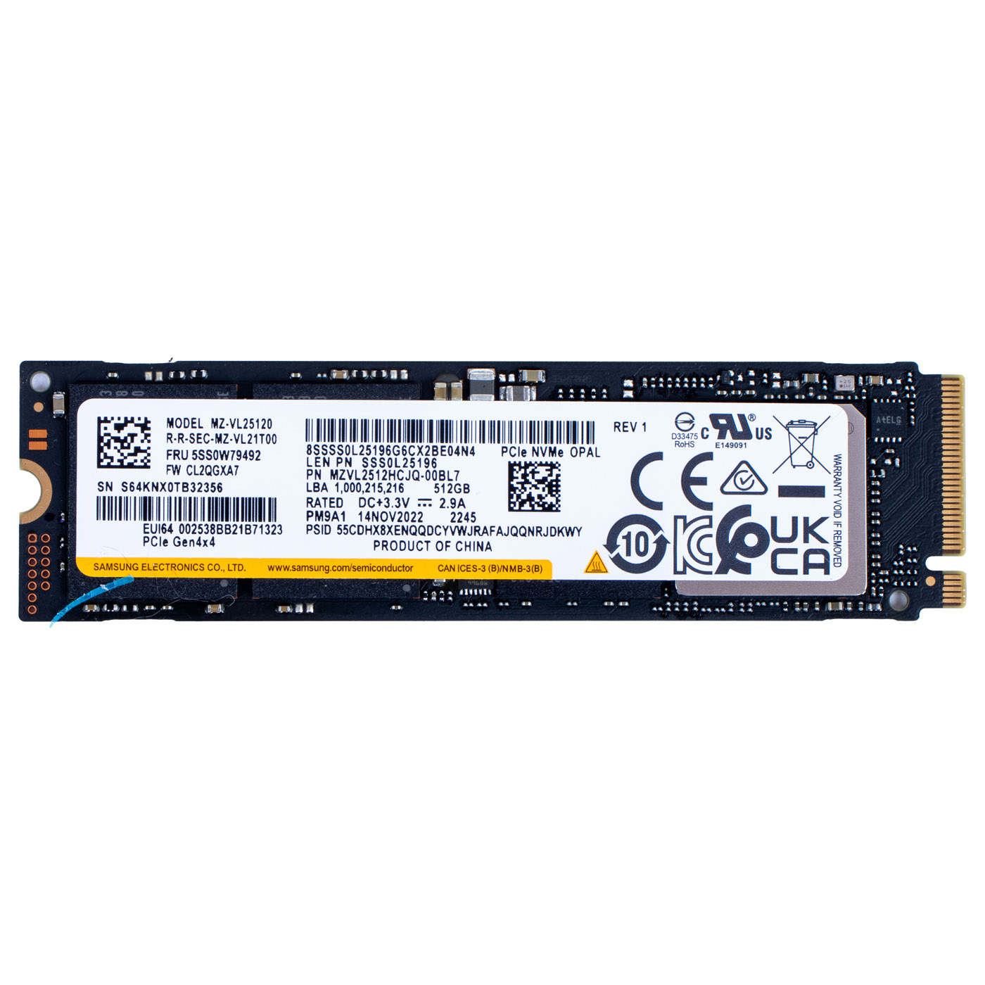Dysk twardy M.2 512 GB Samsung 2280 PCIe 4x4 NVMe 1.4