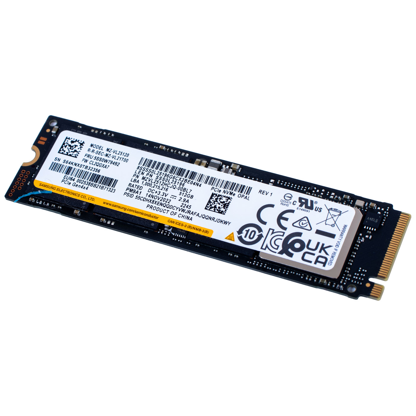 Dysk twardy M.2 512 GB Samsung 2280 PCIe 4x4 NVMe 1.4