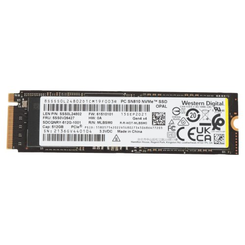 Dysk twardy M.2 512 GB Western Digital PCIe Gen 4x4 NVMe 1.4
