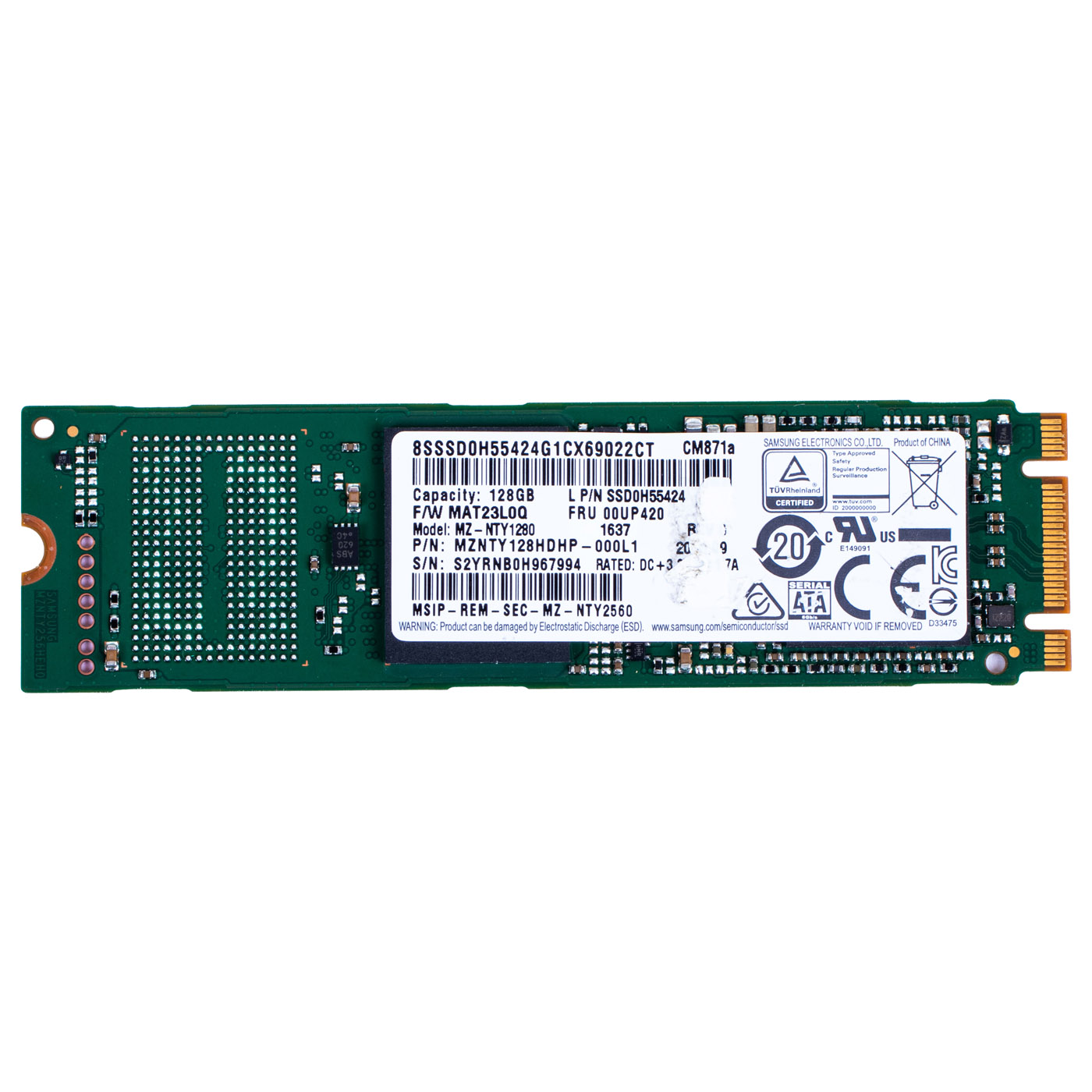 Dysk twardy Samsung 128 GB SATA III SSD M.2 2280