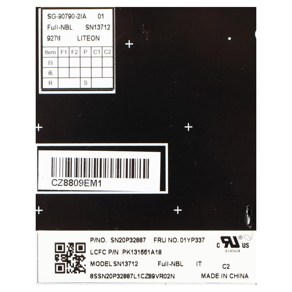 Klawiatura Lenovo E480 E490 T480s L480 L380 T490 L390