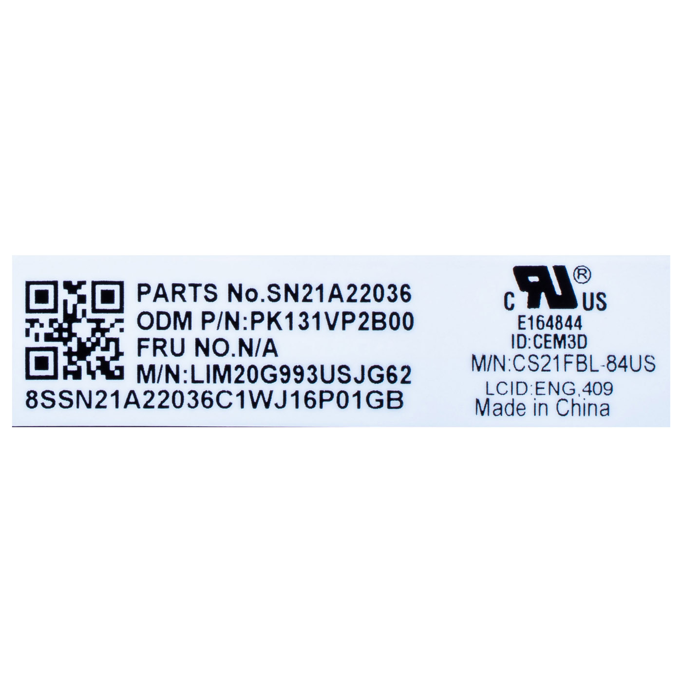 Klawiatura QWERTY PL/US Lenovo ThinkPad E14 6 gen | SN21A22036