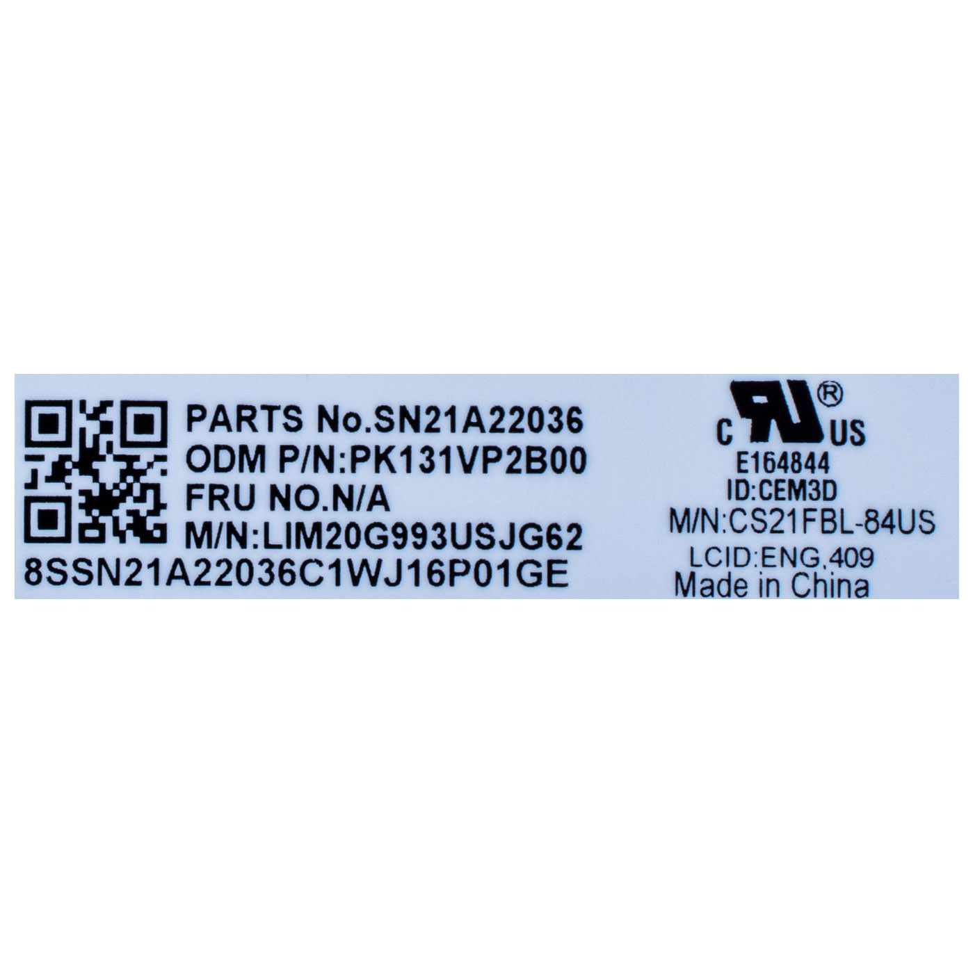 Klawiatura QWERTY PL/US Lenovo ThinkPad E14 5 gen | PK131VP2B00