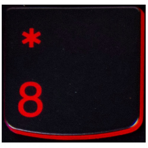 Klawisz CYFRA 8 Lenovo Y530 Y540 red 