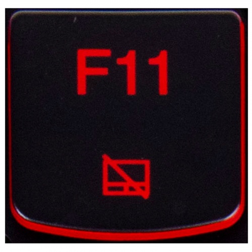 Klawisz F11 Lenovo Y530 Y540 red 