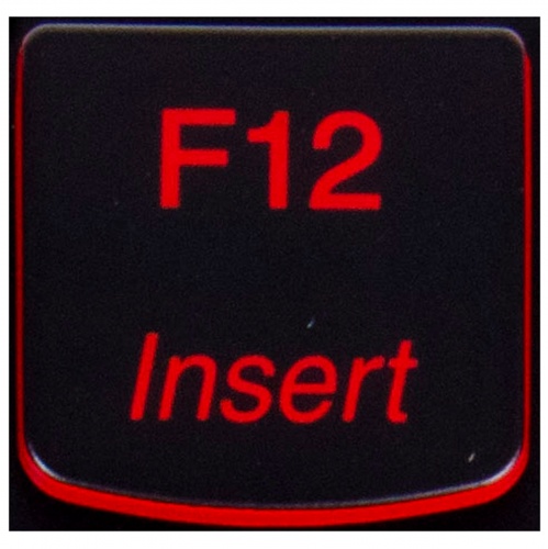 Klawisz F12 Lenovo Y530 Y540 red 
