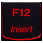 Klawisz F12 Lenovo Y530 Y540 red