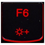 Klawisz F6 Lenovo Y530 Y540 red