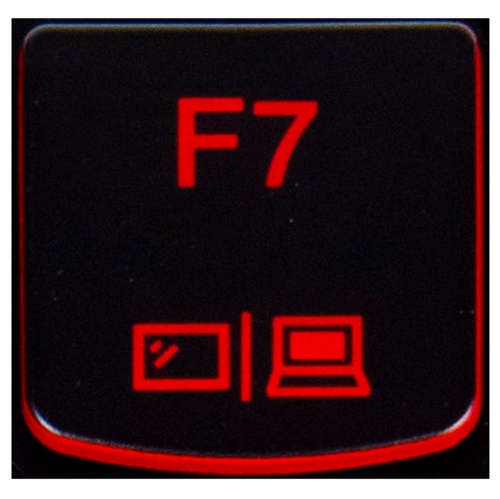 Klawisz F7 Lenovo Y530 Y540 red 