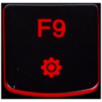 Klawisz F9 Lenovo Y530 Y540 red