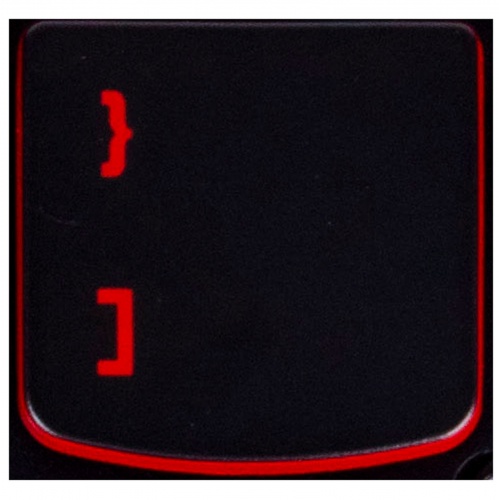 Klawisz KLAMRA } Lenovo Y530 Y540 red 