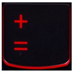 Klawisz +/= Lenovo Y530 Y540 red | SN20R00011