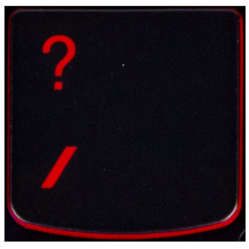 Klawisz PYTAJNIK Lenovo Y530 Y540 red 