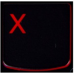 Klawisz X Lenovo Y530 Y540 red