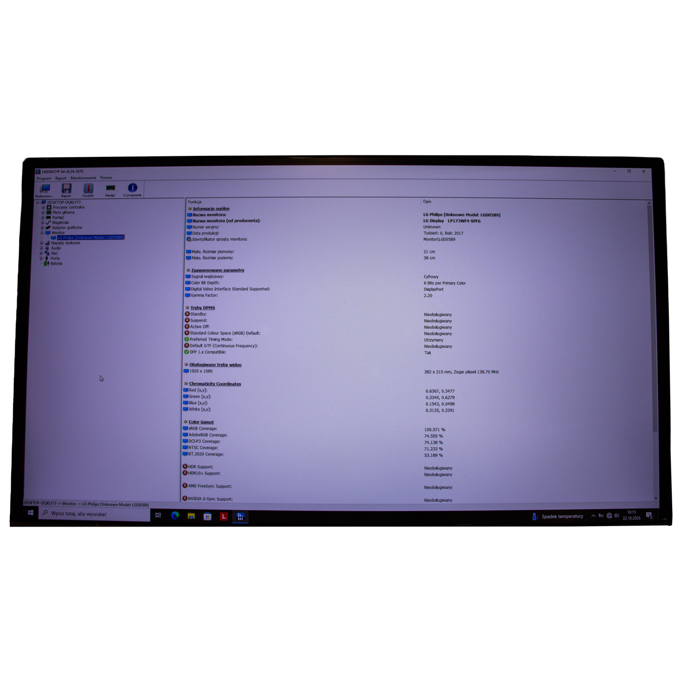Matryca FHD IPS Lenovo L340 17 Y730 17 | 5D10Q59856