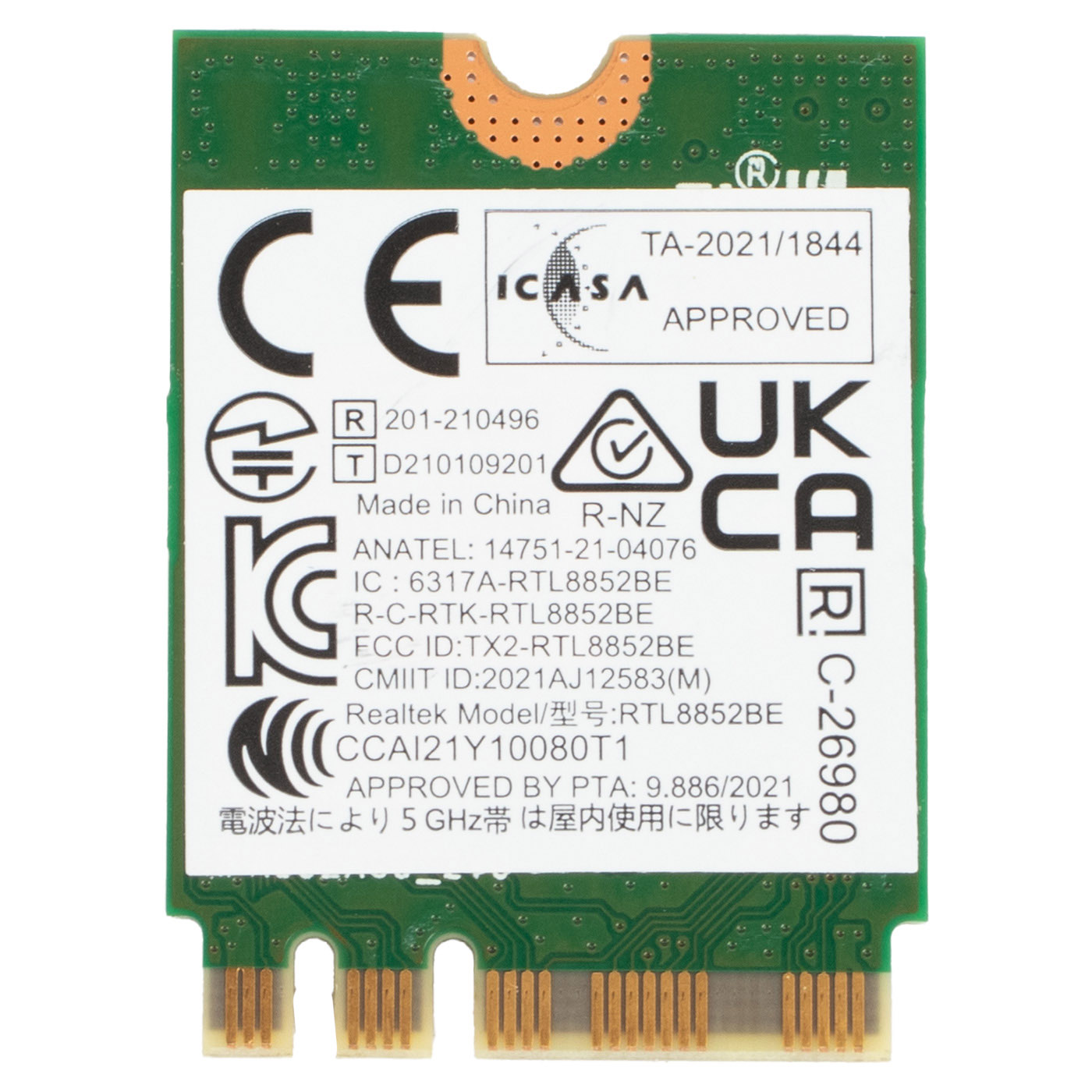 Moduł WiFi 8852BE Lenovo E14 E15 ThinkBook