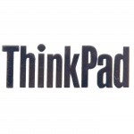 Naklejka logotyp Lenovo ThinkPad silver 31 x 11 mm