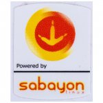 Naklejka Powered by Sabayon 19 x 24 mm