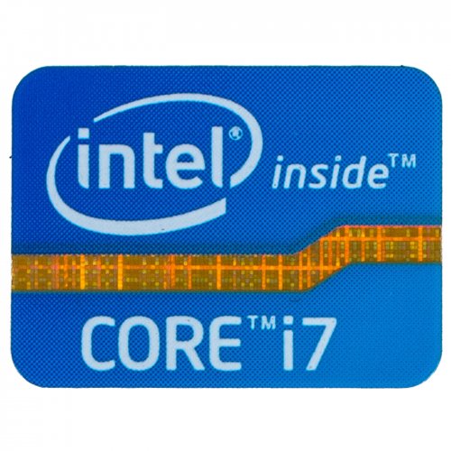 Naklejka sticker Intel Core i7 16 x 21 mm