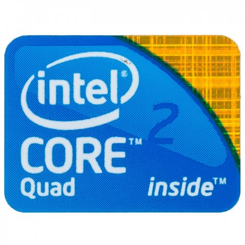 Naklejka sticker Intel Core 2 Quad 18 x 24 mm