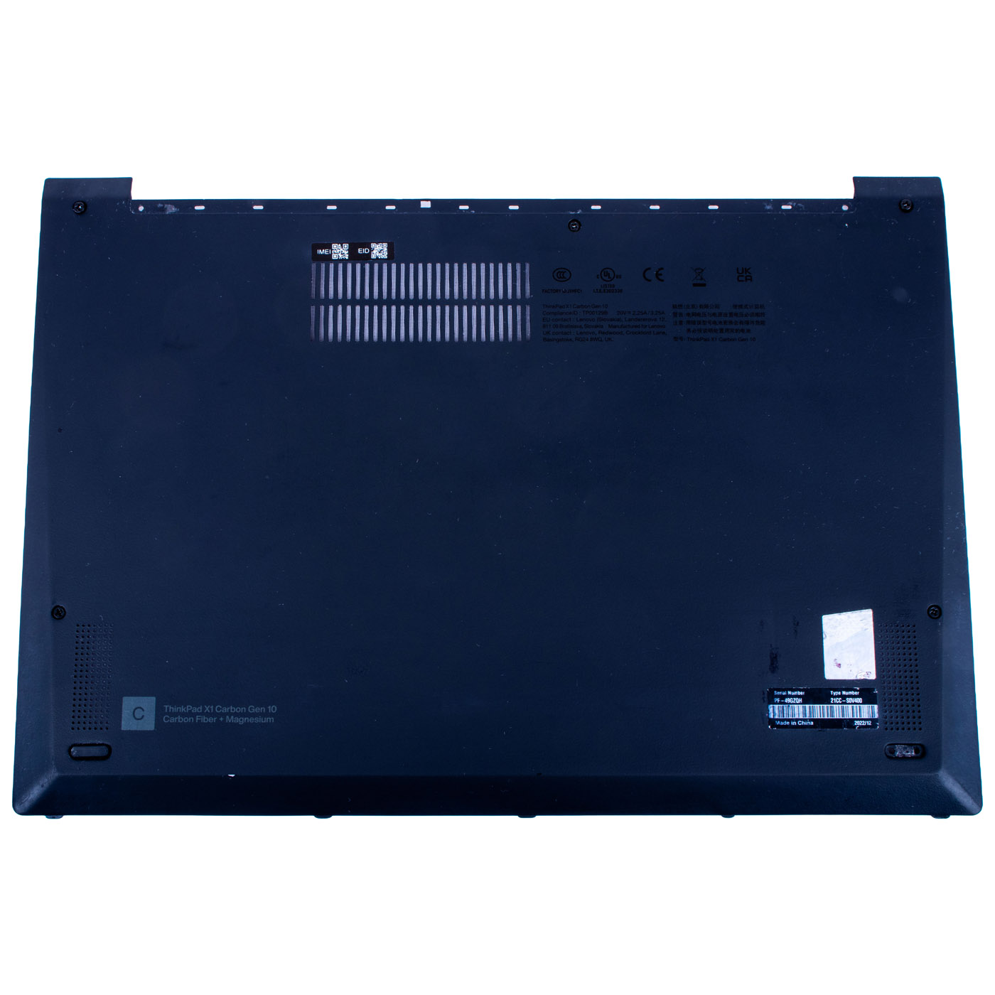 Obudowa dolna Lenovo ThinkPad X1 Carbon 10 2022 WWAN | 5M11J01013