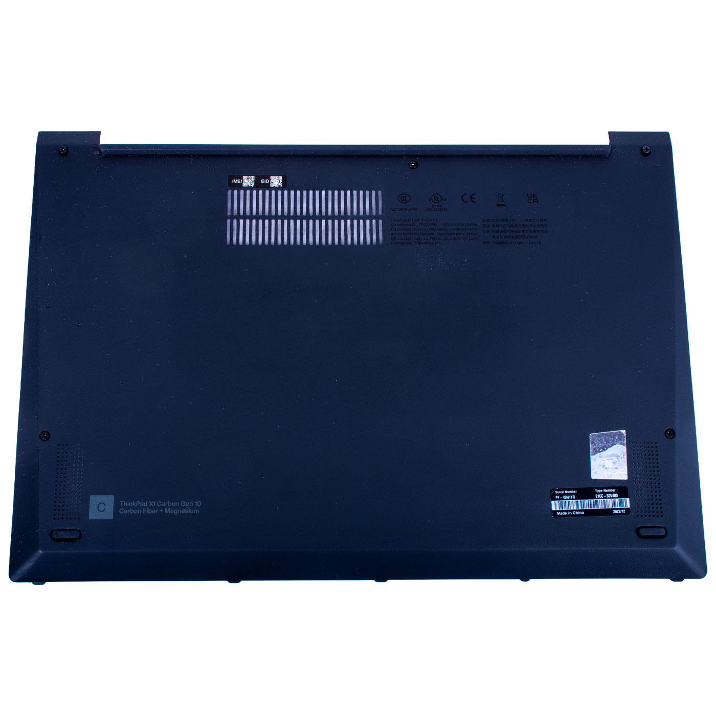 Obudowa dolna Lenovo ThinkPad X1 Carbon 10 2022 WWAN | 5M11J01013