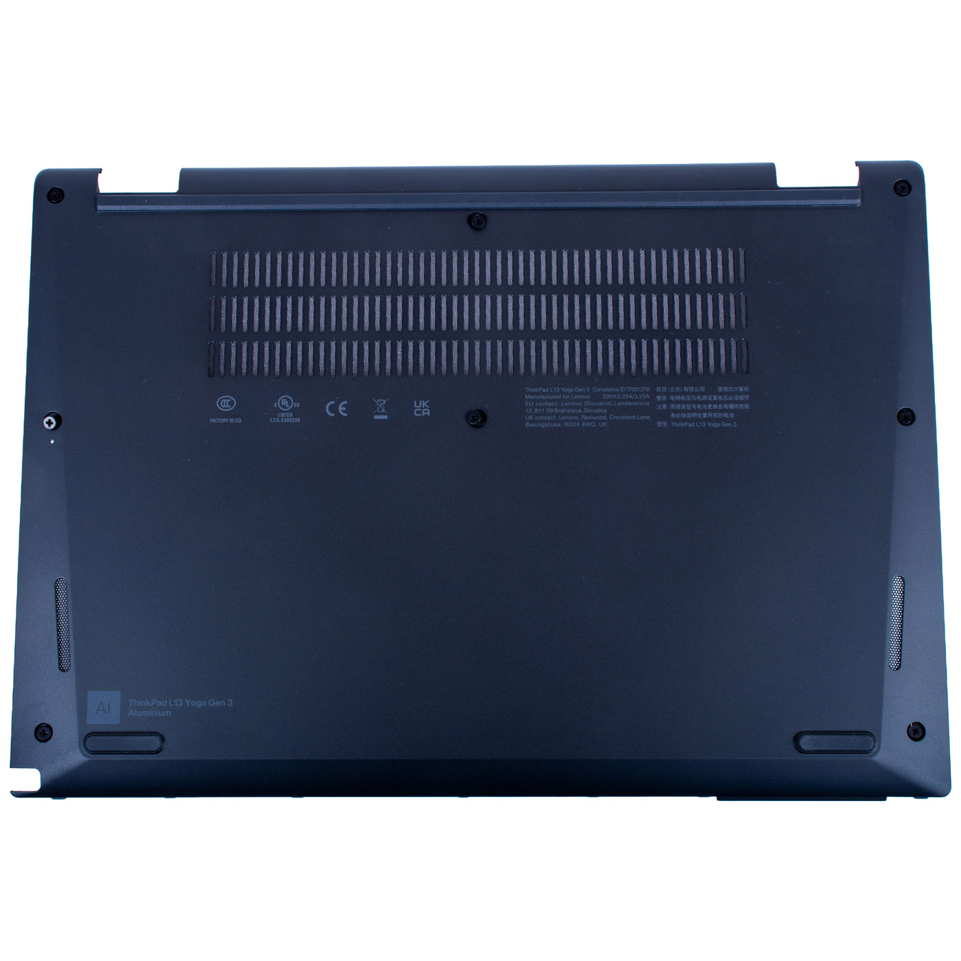 Obudowa dolna Lenovo ThinkPad L13 Yoga 3 gen czarna | 5M11K83378