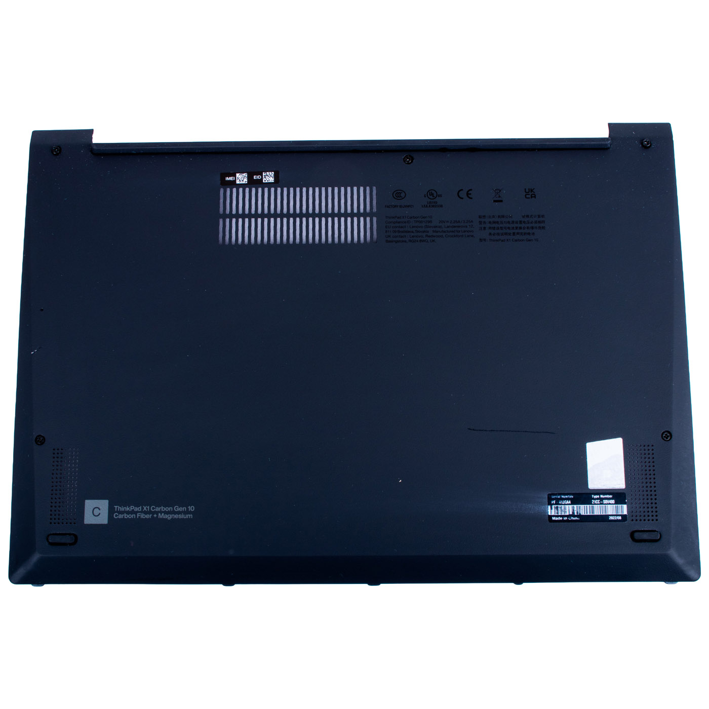 Obudowa dolna Lenovo ThinkPad X1 Carbon 10 2022 WWAN | 5M11J01013