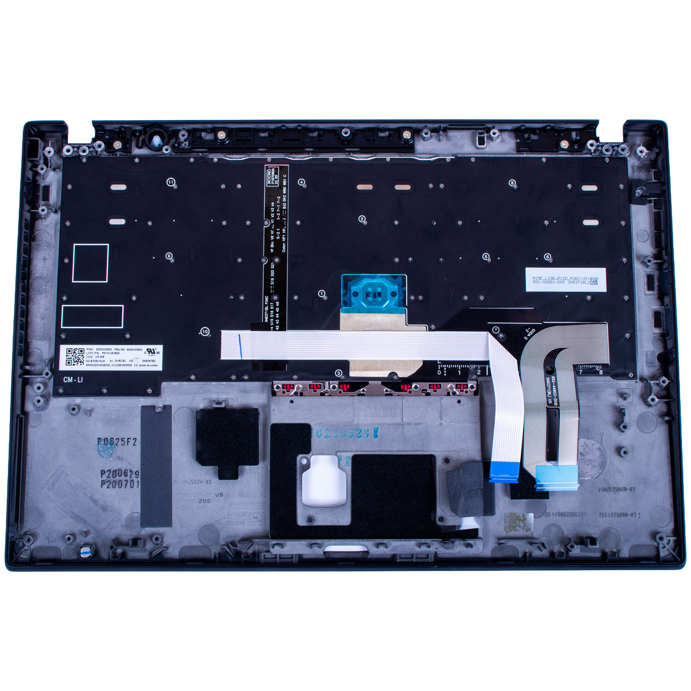 Palmrest klawiatura Lenovo ThinkPad T14s czytnik linii | 5M10Z41372