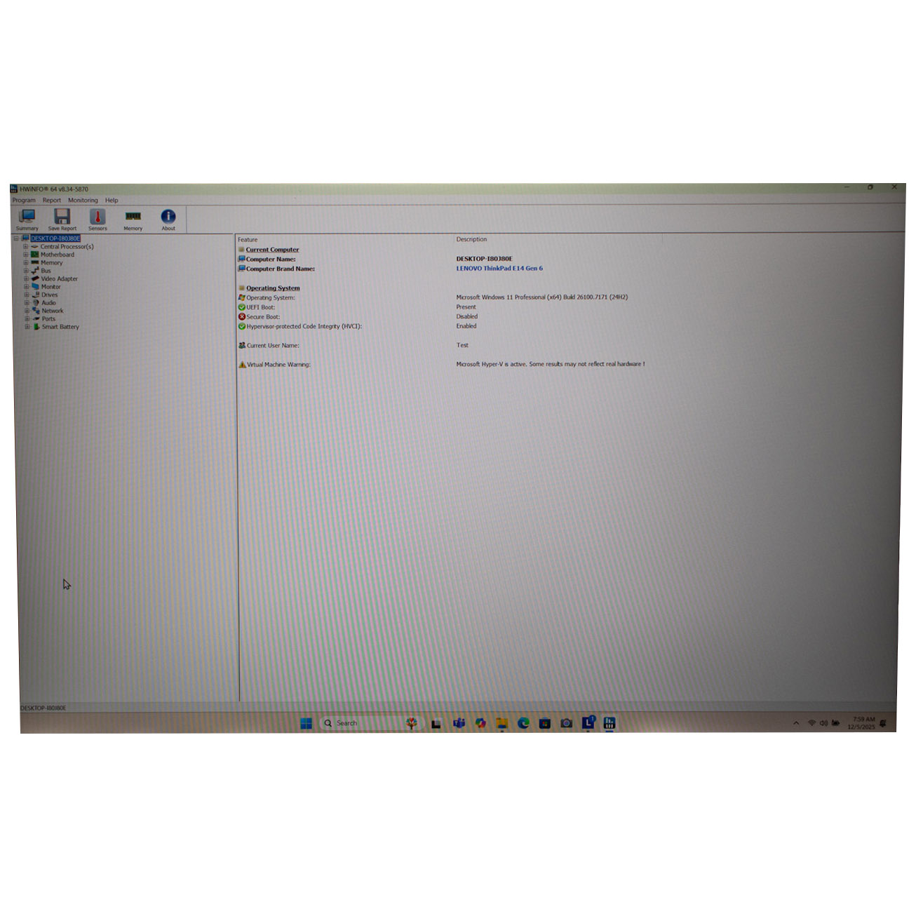 Płyta główna procesor Lenovo E14 6 generacja