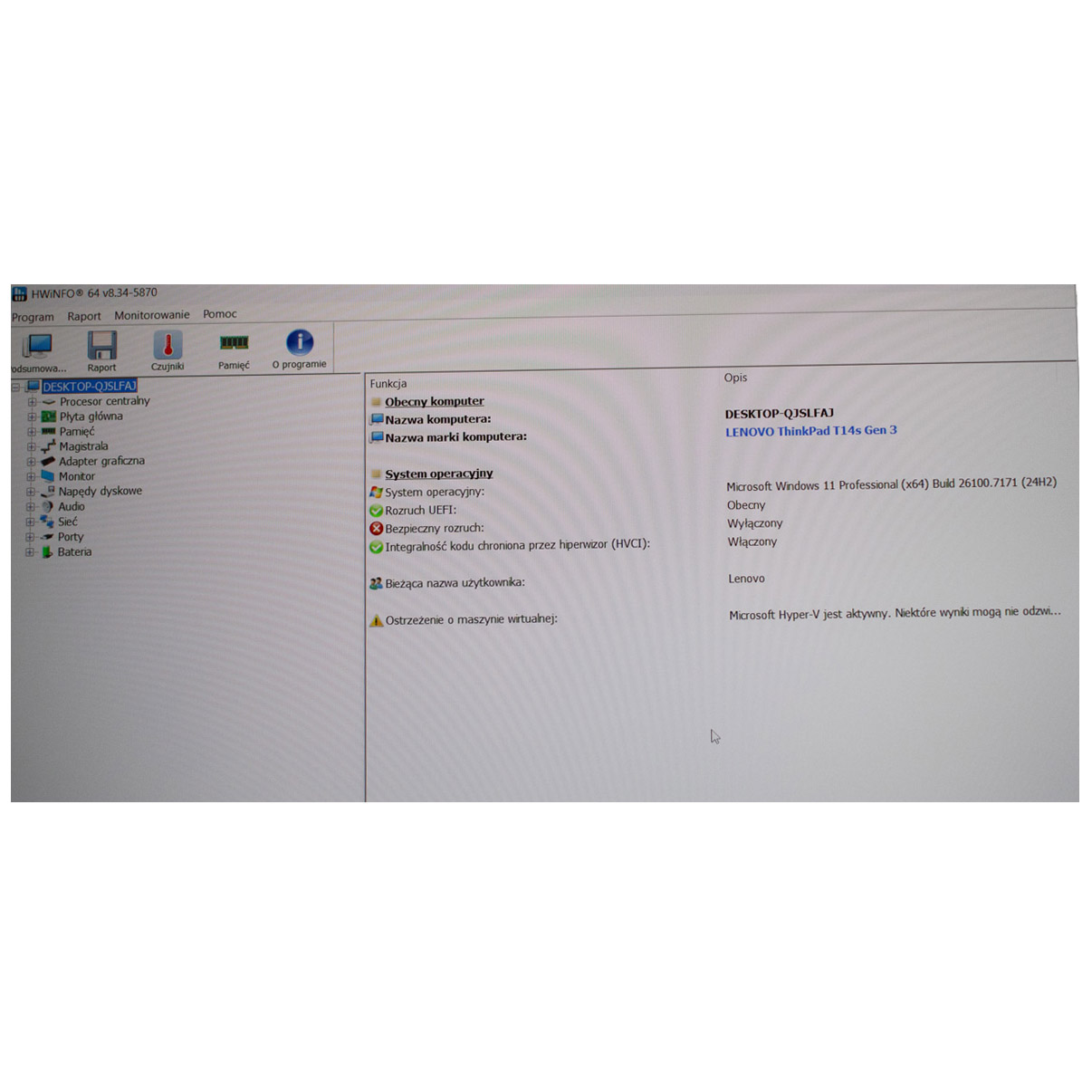Płyta główna procesor Lenovo T14s 3 generacja AMD