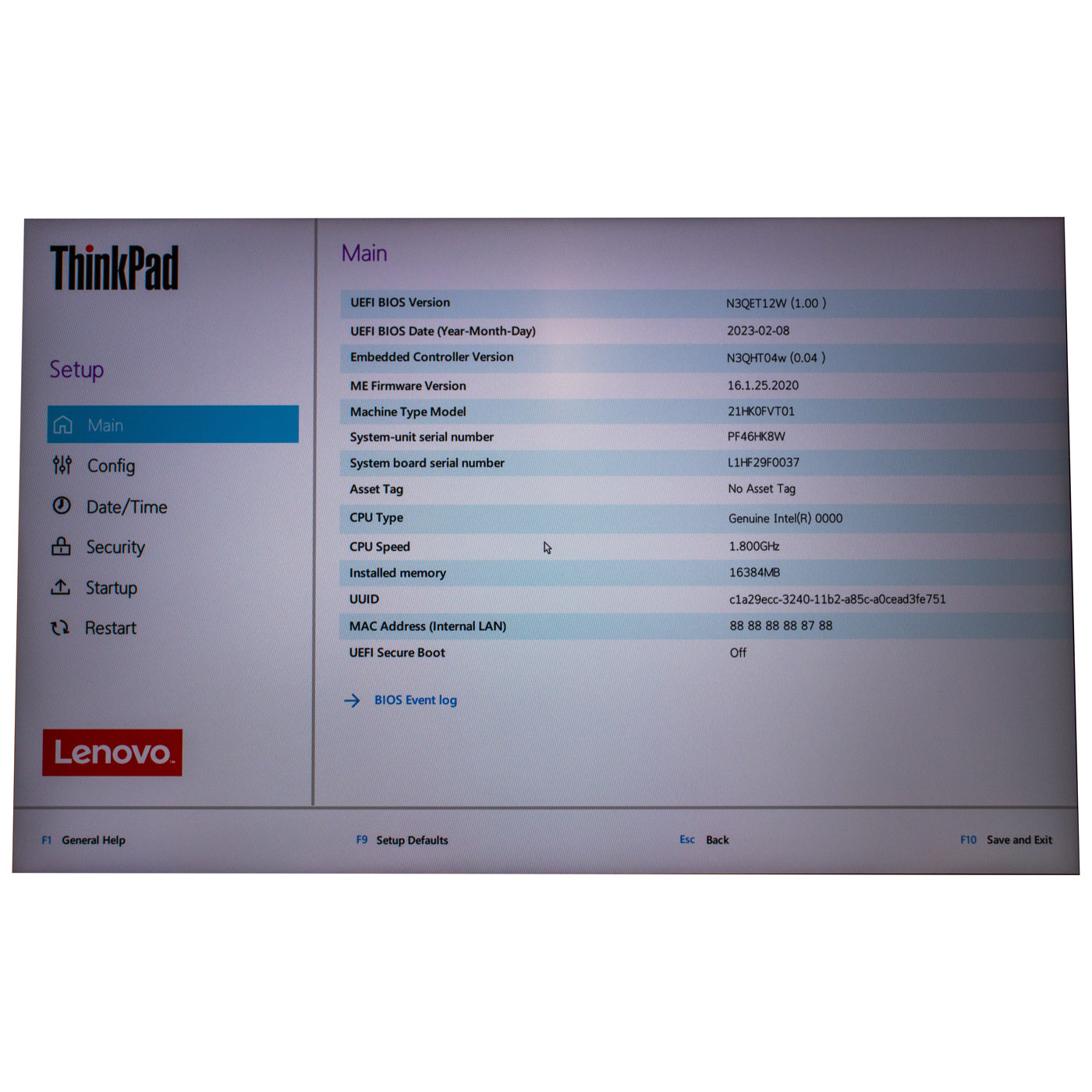 Płyta główna procesor Lenovo ThinkPad P16s 2 generacja