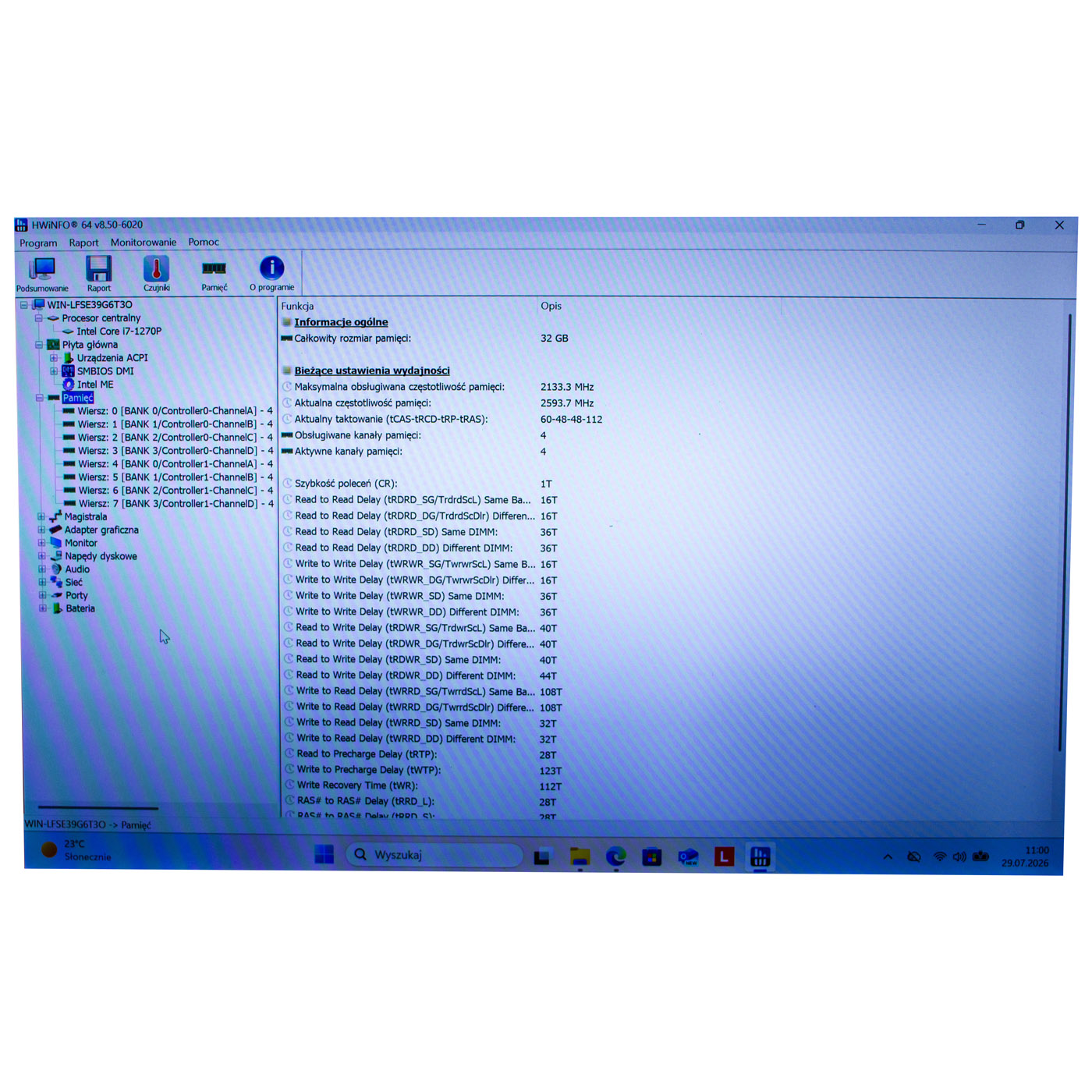 Płyta główna procesor Lenovo X1 Carbon 10 i7 1270P