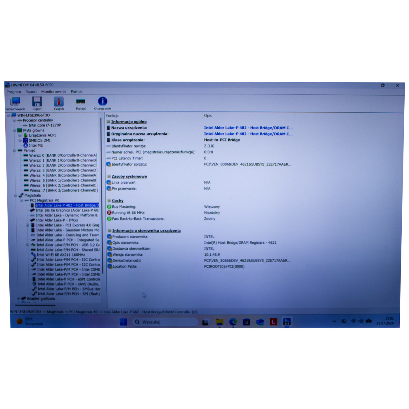 Płyta główna procesor Lenovo X1 Carbon 10 i7 1270P