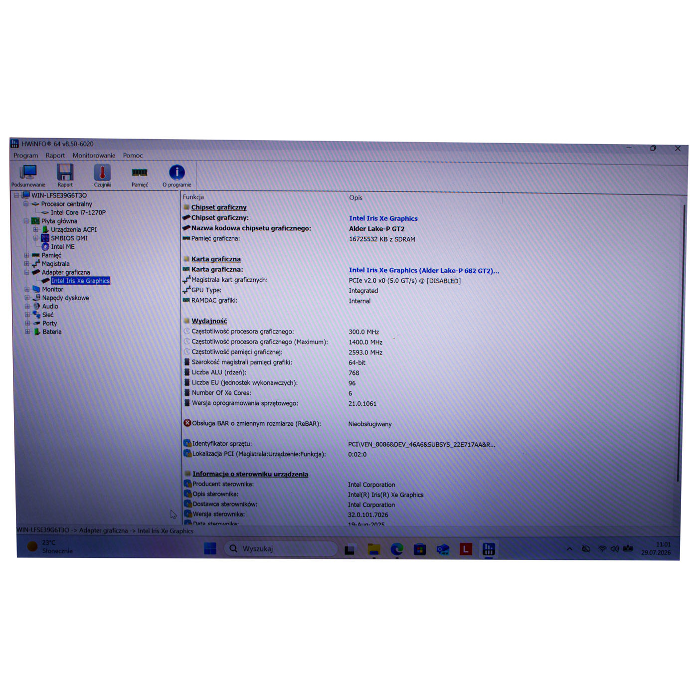 Płyta główna procesor Lenovo X1 Carbon 10 i7 1270P