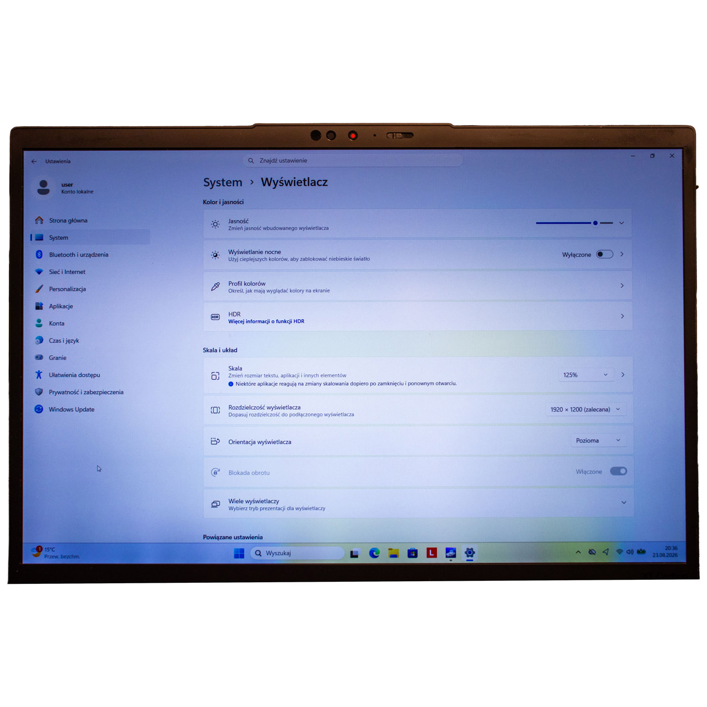 Skrzydło matrycy Lenovo X1 Carbon 10 11 dotyk WUXGA